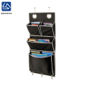 wholesale black fabric hanging wall organizer for home use
